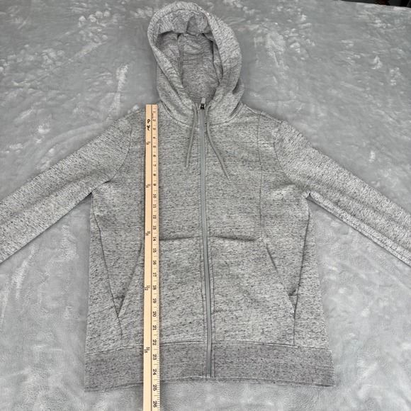 Figs Hoodie Women Small Scrub Gray On Shift Full Zip Medical Nurse Sweater Logo - Picture 15 of 16